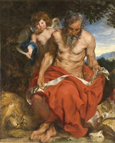セントジェローム、1618〜1619年 作： Anthony van Dyck