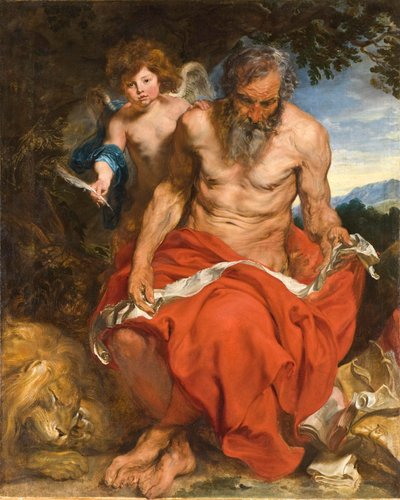 聖ジェローム 1620年頃 油彩・カンヴァス 作： Anthony van Dyck