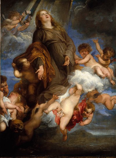 セントロザリー、1624年にパレルモのペストに襲われた 作： Anthony van Dyck