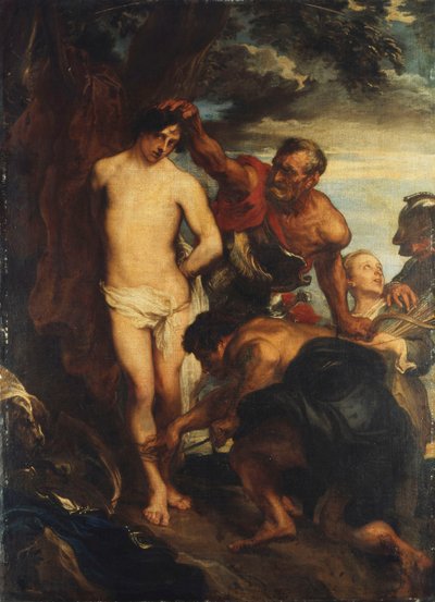 聖セバスチャンは1622年頃、殉教の準備をした 作： Anthony van Dyck