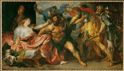 囚われのサムソン（キャンバスペインティング） 作： Anthony van Dyck