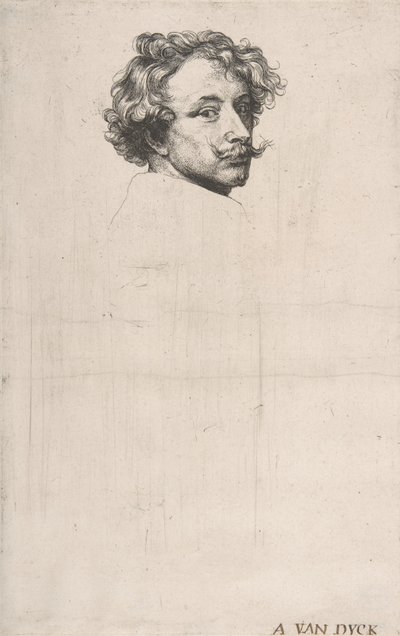 自画像、『イコノグラフィー』より。 1640年。 作： Anthony van Dyck