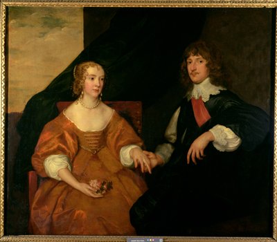ベッドフォード伯爵と伯爵夫人 作： Anthony van Dyck