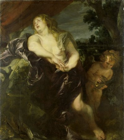 悔い改めたマリア・マグダレン、1620-35 作： Anthony van Dyck