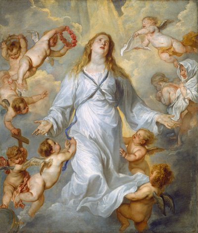 執り成しとしての聖母、16281629。 作： Anthony van Dyck