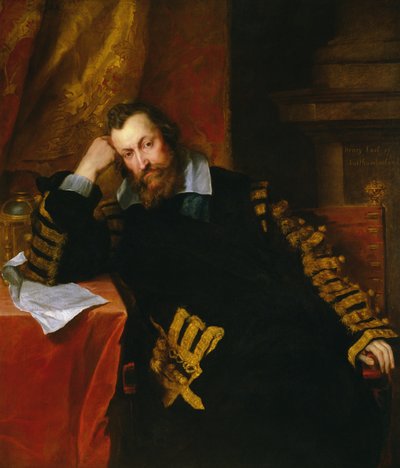 「ウィザードアール」、ヘンリーパーシー、ノーサンバーランド第9アール、1635 作： Anthony van Dyck