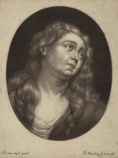 セントメアリーマグダレンの頭 作： Anthony van Dyck