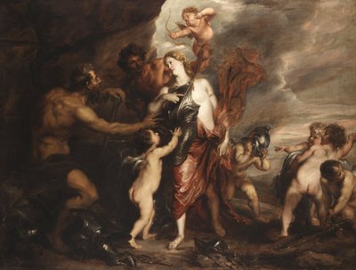 バルカンのフォージでの金星、別名「テティスはアキレスの腕を受け取る」 作： Anthony van Dyck
