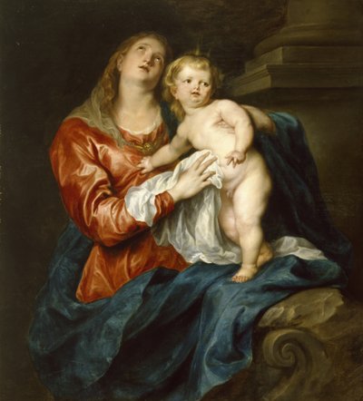 処女と子供、1630年から32年 作： Anthony van Dyck