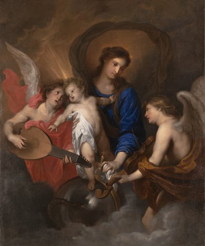 音楽を作る天使と処女と子供、c.1630 作： Anthony van Dyck