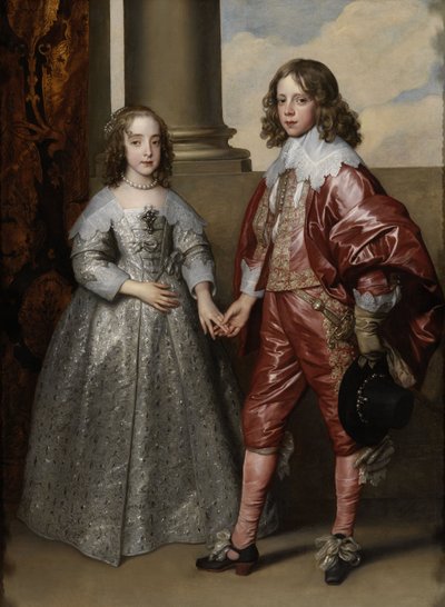 ウィレム2世、オレンジ王子と彼の花嫁、メアリースチュアート 作： Anthony van Dyck