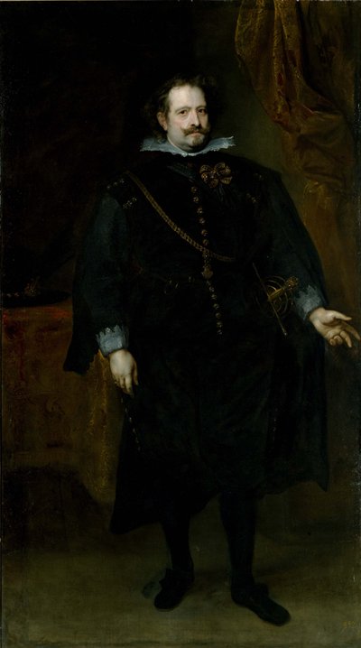レガネース侯爵ディエゴ・フェリーペ・デ・グスマン 作： Anthony van Dyck