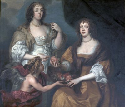 エリザベス・ティンベルビー夫妻とドロシー夫人アンドバー 作： Anthony van after Dyck