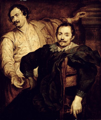 デワエル兄弟ルーカス（1591-1661）とコルネリス（1592-1667）の二重肖像 作： Anthony van studio of Dyck
