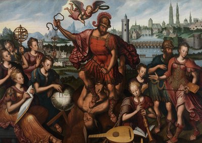 芸術と科学に囲まれた火星は無知を征服する 作： Anthuenis (1536 1613) Claeissins or Claeissens
