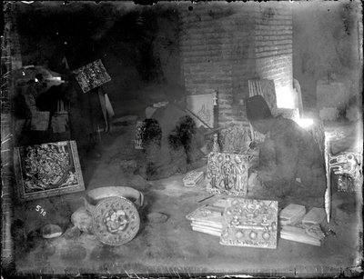 ワークショップのタイルメーカー、1880〜1930年頃 作： Antoin Sevruguin