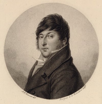 作曲家ロドルフ・クロイツァーの肖像 1766-1831。 作： Antoine Achille Bourgeois de La Richardiere