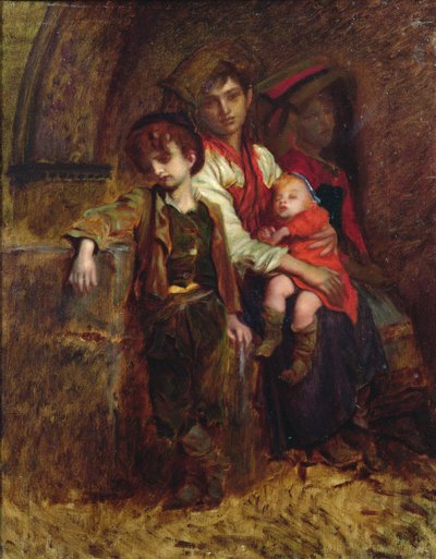 農民の家族 作： Antoine Auguste Ernest Herbert or Hebert