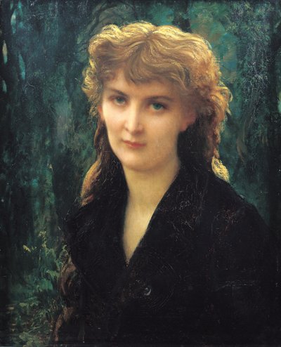 男爵領エレノーレ・デュッカーマン（1853-1936）1884 作： Antoine Auguste Ernest Herbert or Hebert