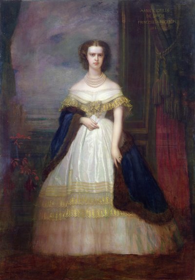 マリークロティルドテレーズルイーズ（1843-1911）サヴォイ王女、1860 作： Antoine Auguste Ernest Herbert or Hebert