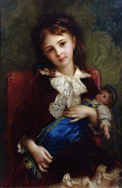 キャサリンデュブシェの肖像、1879年 作： Antoine Auguste Ernest Herbert or Hebert