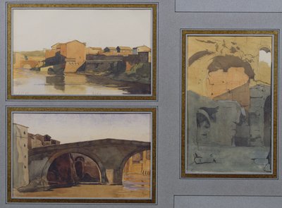 テヴェレ川、Cloaca Maxima、Ponte Rotto 作： Antoine Auguste Ernest Herbert or Hebert