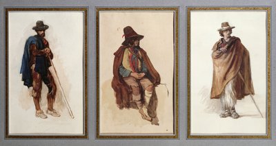 3タイプのCiociari羊飼い 作： Antoine Auguste Ernest Herbert or Hebert