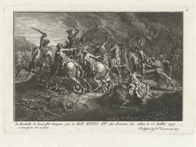 オーストリア継承戦争中の1747年7月2日のラウフフェルトの戦い（マーストリヒト近くのラウフフェルト）の様子 作： Antoine Benoist