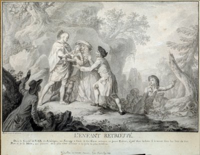 子供が見つけたイラストは、Saint John de Crevecoeurの「Letters of an American Farmer」です。アントワーヌ・ボレル（1743-1810）によるリトグラフ 1783年頃。ブレランクールフランコ・アメリカン美術館 作： Antoine Borel