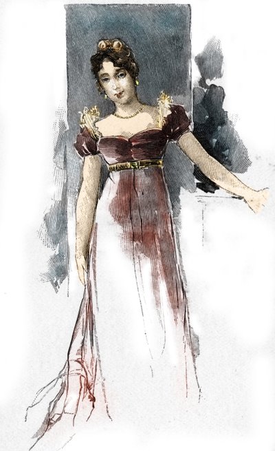 メアリー ワレスカ (ワレスカ) (1786-1817) の肖像画、ナポレオン 1 世の愛人 作： Antoine Calbet