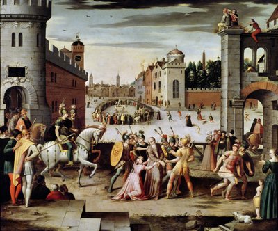1535年のトーマス・モア卿の逮捕と処刑（油彩・パネル 作： Antoine Caron