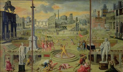 Triumvirateの虐殺、1566 作： Antoine Caron