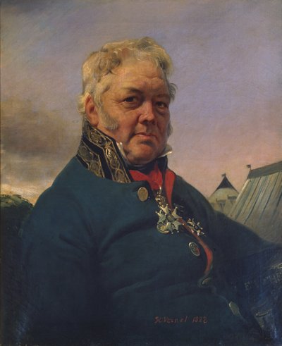 ルネ・ニコラ・デュフリカ・デジャネット男爵（1762-1837）1822年（油彩・キャンバス） 作： Antoine Charles Horace Vernet