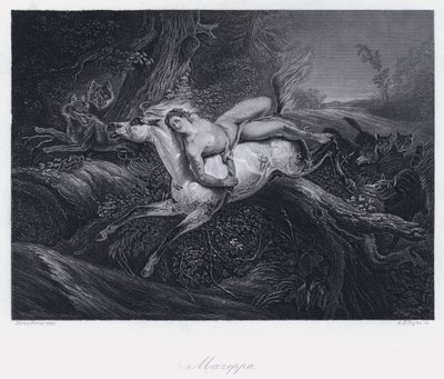 マゼッパ（彫刻 作： Antoine Charles Horace Vernet