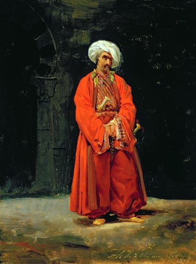 1818年の東洋人の肖像 作： Antoine Charles Horace Vernet