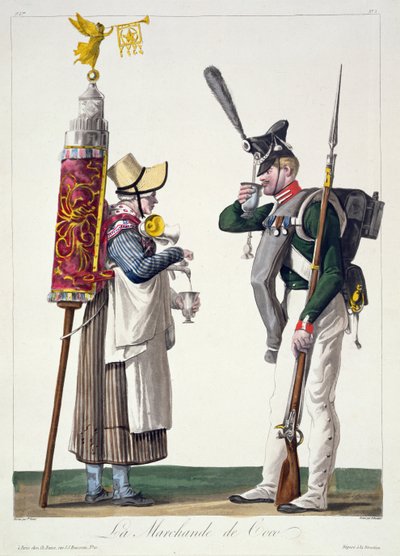 ココア売り手 作： Antoine Charles Horace Vernet