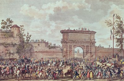 ミラノへのフランス人の侵入、25 Floreal An IV（1796年5月14日）（アクアチント） 作： Antoine Charles Horace Vernet