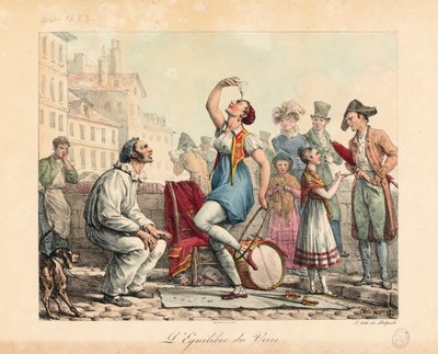 ガラスバランサー、1815-30 作： Antoine Charles Horace Vernet