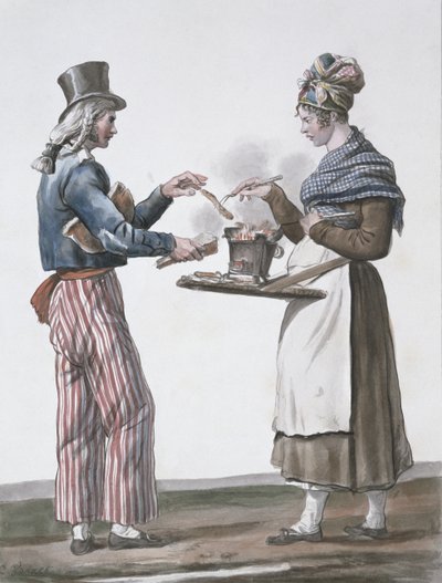 ソーセージベンダー 作： Antoine Charles Horace Vernet