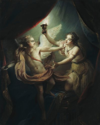 キューピッドがプシュケを放棄、1736年 作： Antoine Coypel