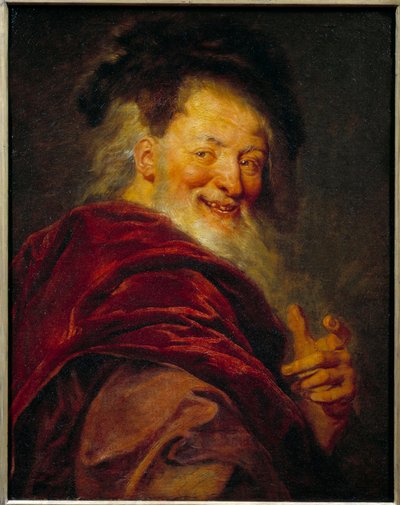 デモクリット（紀元前460年～370年）の肖像 ギリシャの哲学者アントワーヌ・コイペル（1661-1722）による絵画 作： Antoine Coypel