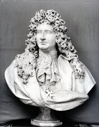 ジュールの胸像アルドゥアンマンサール（1646-1708）1698年（大理石） 作： Antoine Coysevox