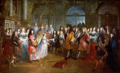 1697年12月7日、フランスのルイの結婚、ブルゴーニュ公、サボイのマリーアデレード 作： Antoine Dieu