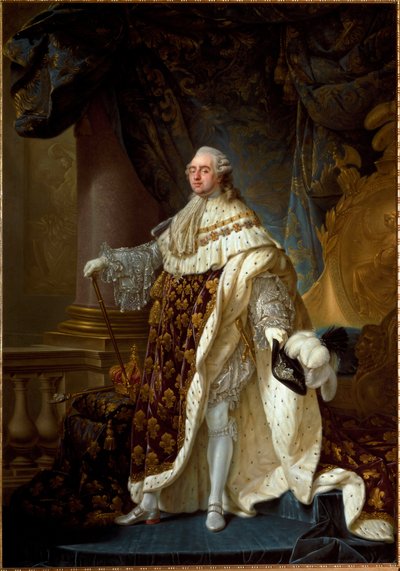 戴冠式の衣装を着たルイ16世の肖像、1781年頃（油彩・キャンバス 作： Antoine François Callet