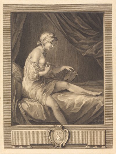 バラのつぼみの比較 作： Antoine Francois Dennel after Gabriel Jacques de Saint Aubin