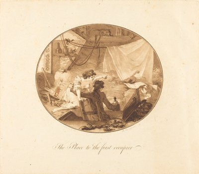 最初の占有者への場所 作： Antoine François Sergent after Augustin de Saint Aubin