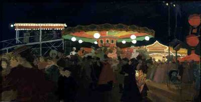 The Fairground, c.1896 (油彩・ボード) 作： Antoine Guillaume Minartz