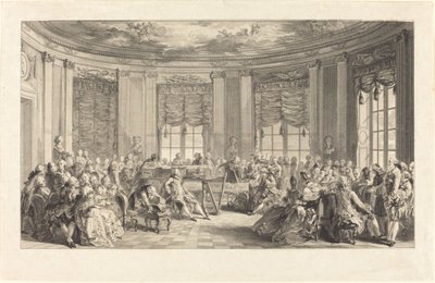 コンサート 作： Antoine Jean Duclos after Augustin de Saint Aubin