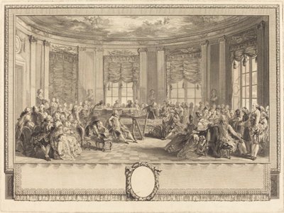 コンサート 作： Antoine Jean Duclos after Augustin de Saint Aubin