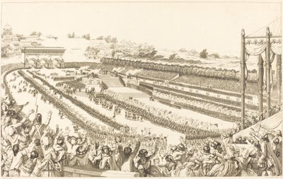 1790 年 7 月 14 日、シャン ド マルスでのフランセ総督 作： Antoine Jean Duclos after Charles Monnet